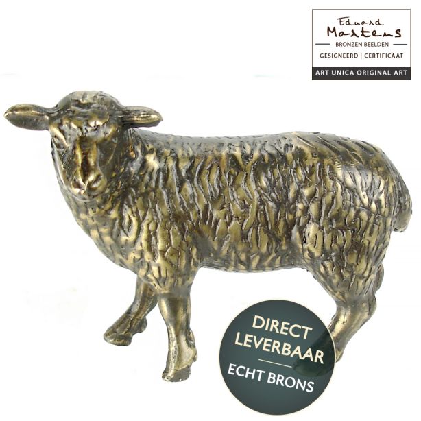 Bronzen beeldje Schaap van Eduard Martens Art Unica