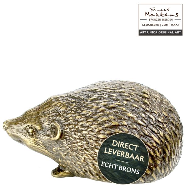 Bronzen beeldje Egel van Eduard Martens Art Unica