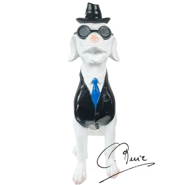Top Hat Beeld hond Pop Art
