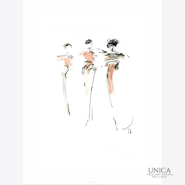 Dancing Friends schilderij drie vrouwen