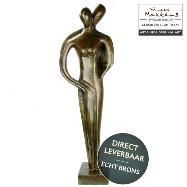 Genegenheid | bronzen beeld man en vrouw 