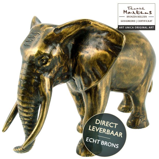 Bronzen beeld Olifant Art Unica