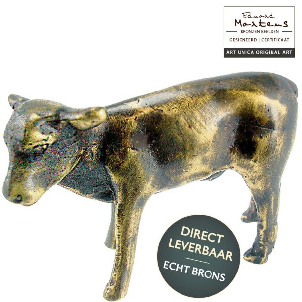 Bronzen beeldje Kalf staand