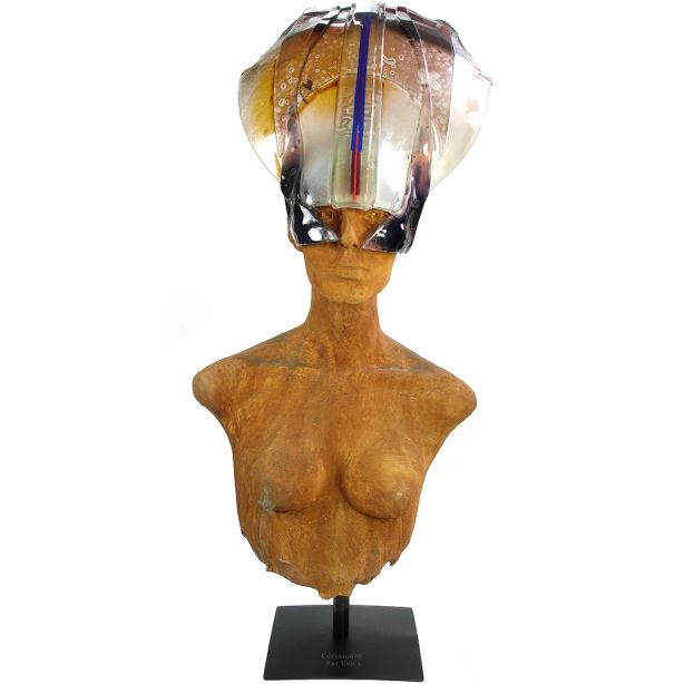 Theia keramiek met glas beeld Hans Janssen