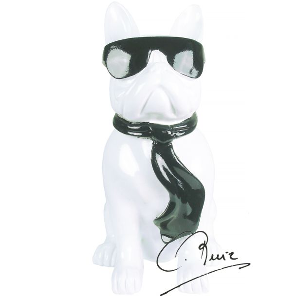 soul-man-beeld hond bulldog design-art-zwart-wit-art-unica