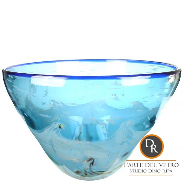 Azurro schaal Murano Dino Ripa