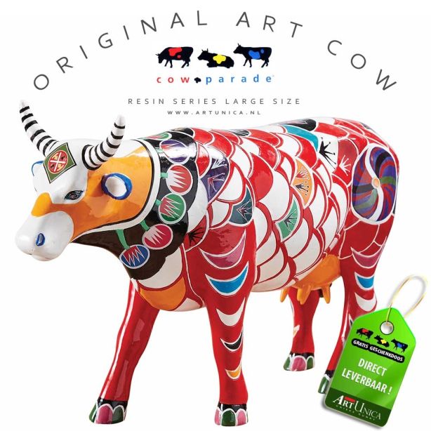 Shanhai Cow Koebeeld beschilderd