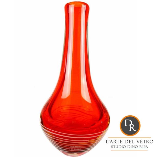 Glaskunst vaas Lavello Dino Ripa Art Unica 