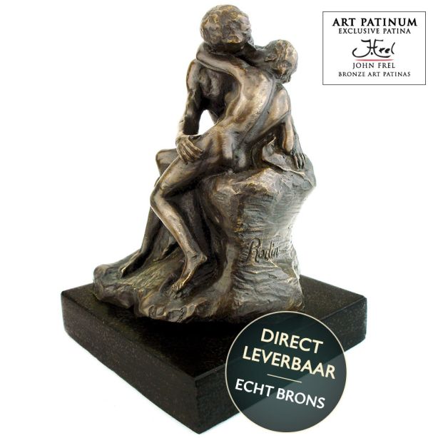 Bronzen beeld The Kiss, De Kus van Rodin Art Unica