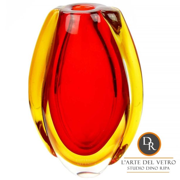 Vaas glas Matarello Rosso