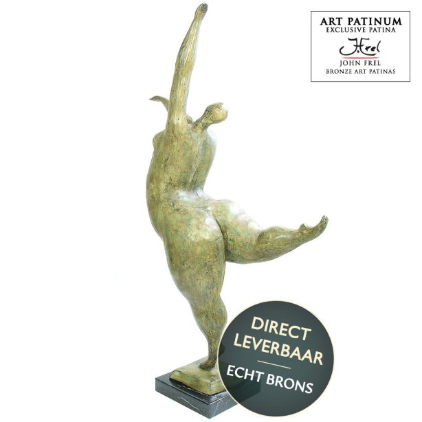 Bronzen beeld Enjoying Life dansende vrouw 61cm