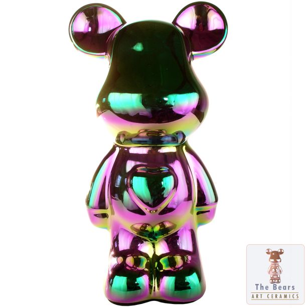 The Bear beeldje beer keramiek van Jeff Koons kleur Heat