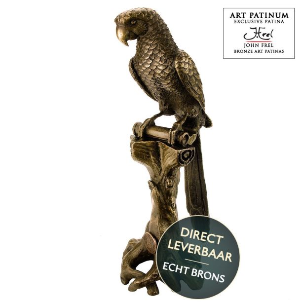 Papegaai Bronzen beeld Art Unica brons Collectie