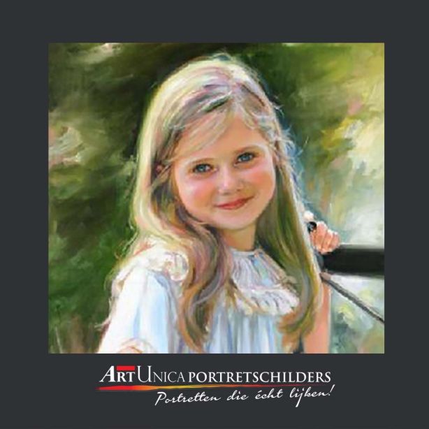 Kinderportret laten schilderen Art Unica Portretschilders