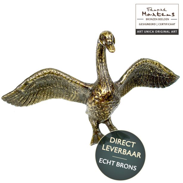 Bronzen beeldje Zwaan
