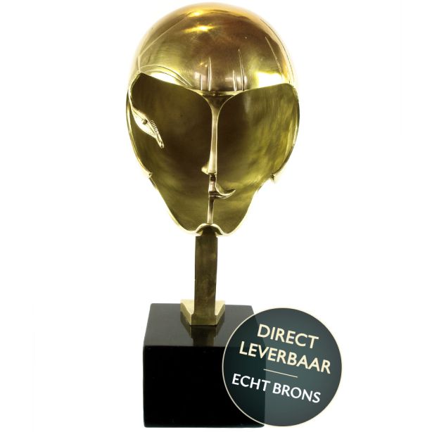 Bronzen beeld masker Pablo Gargallo Art Unica brons collectie