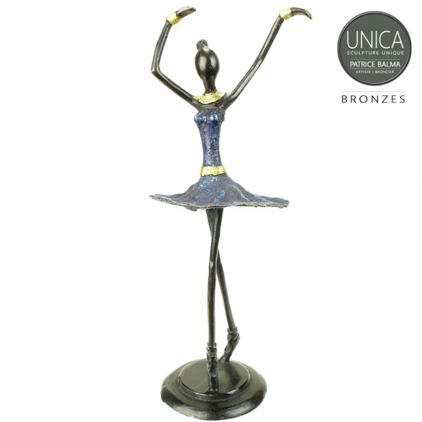 Ballerina beeldje 26cm groen