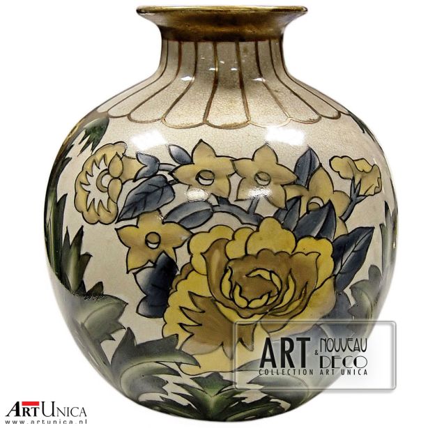 Bolle vaas Art Nouveau Jugendstil Art Unica