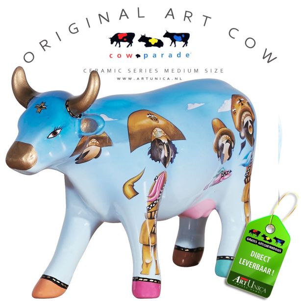 Cowgareiros koebeeldje keramiek
