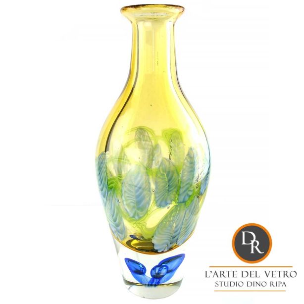 Elegante unica Italiaanse glaskunst vaas di Dino Ripa