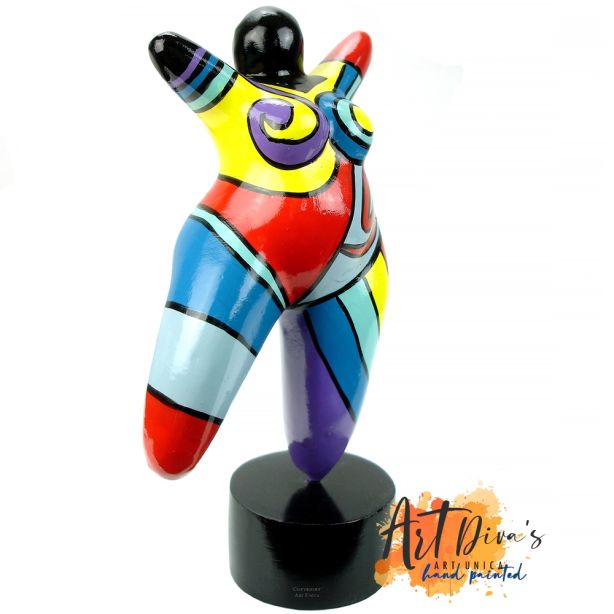 Elodie dikke dame beeldje beschilderd Art Unica Artists Collective