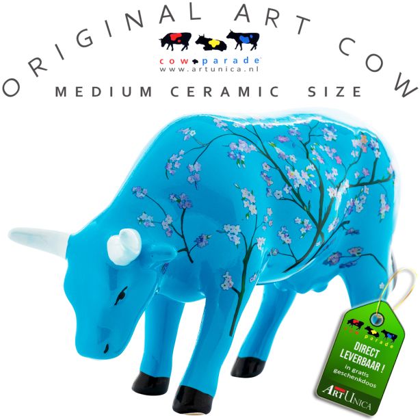 Van Gogh Amandelbloesem Art Cow Koebeeldje keramiek