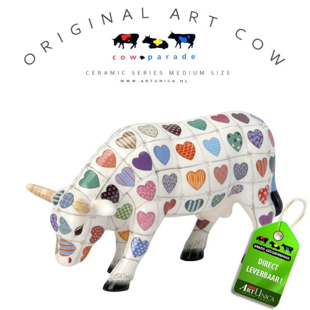 Art Cow Koeienbeeldje keramiek Cali Cow Unica