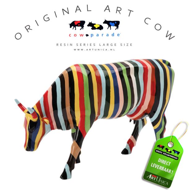 Koebeeldje Striped Art Unica