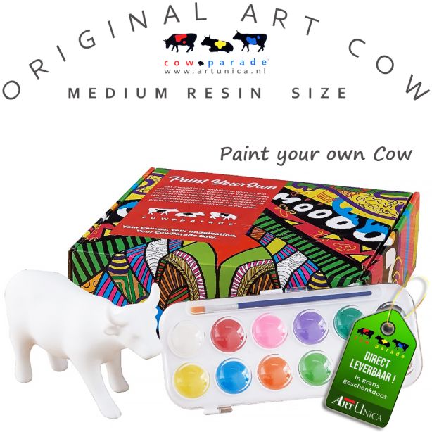Zelf Art Cow Koebeeldje schilderen 