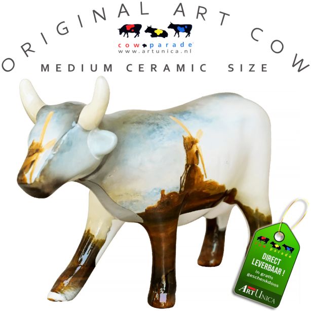 Rembrandt koebeeldje keramiek Art Cow