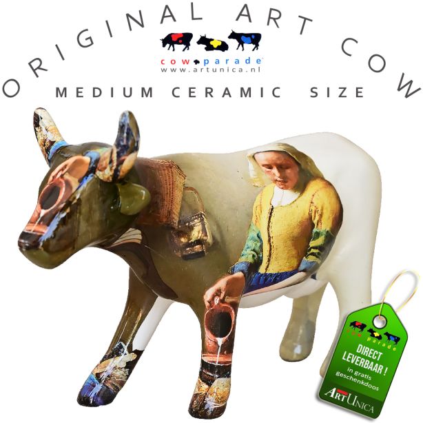 Vermeer Art Cow koebeeldje