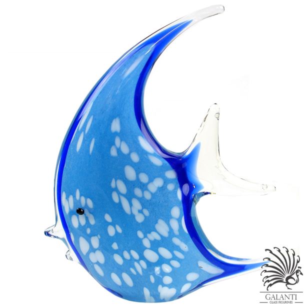 Vis glassculptuur  Blue Angel Unica