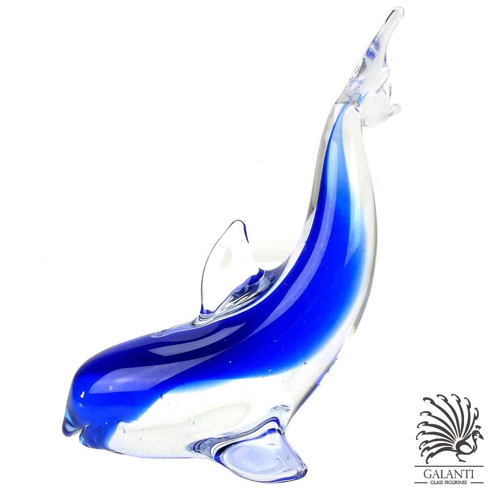 Dolfijn beeldje glas Sea diver