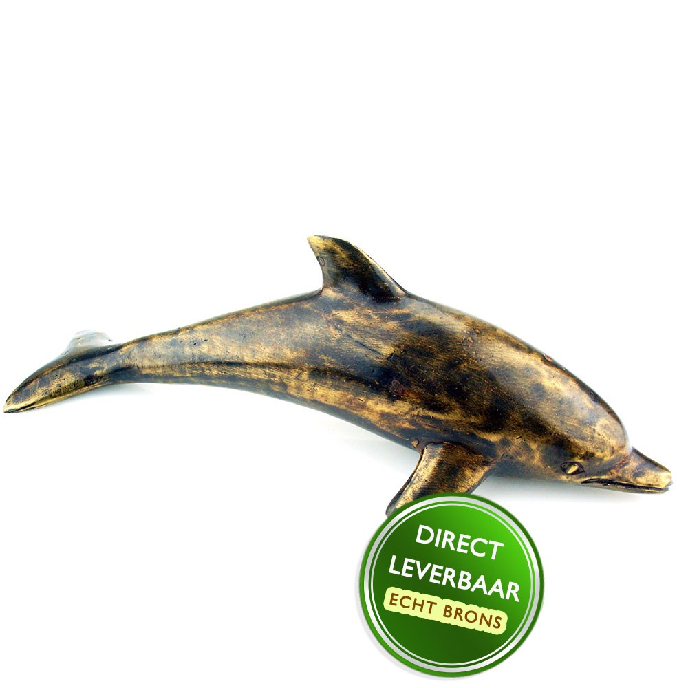 Bronzen beeldje Dolfijn Art Unica Amersfoort