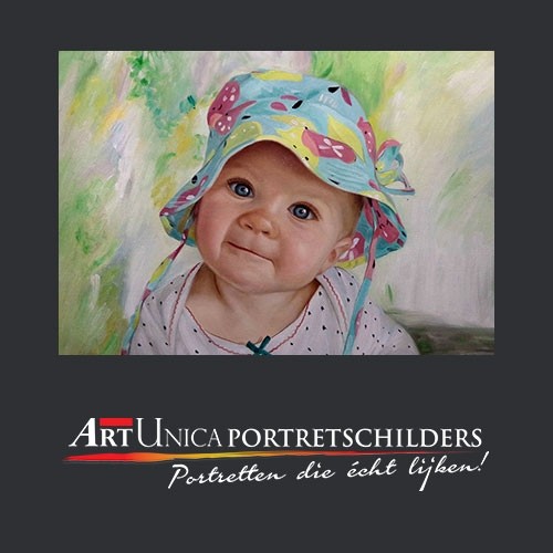 Kinderportret laten schilderen Unica Portretschilders 