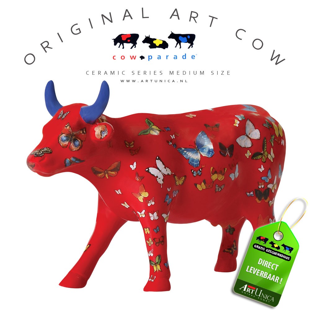 Art Cow Koe beeldje keramiek Klaricious Art Unica