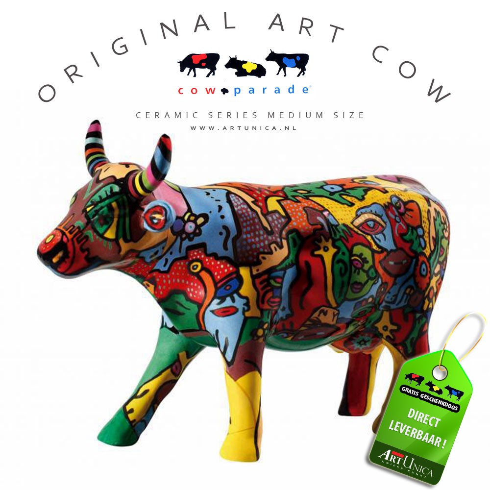 Cow Parade Koebeeldjes keramiek Art Unica