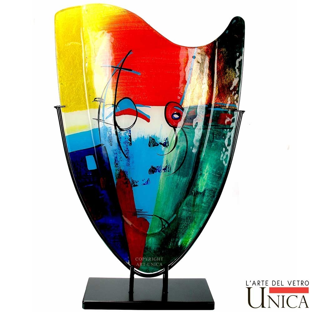 siervaas glaskunst Italiaans design siervaas Art Unica