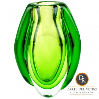 Vaas glaskunst Matarello Verde Glaskunst Dino Ripa