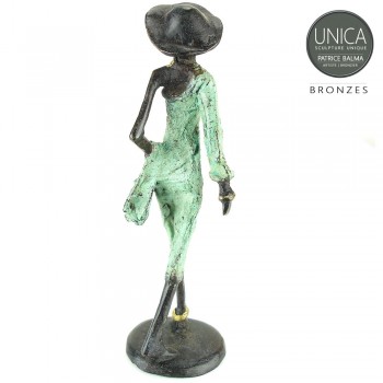 Bronzen beeldje titel Jolette Afrikaans