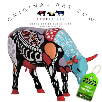 Surreal Cow Koebeeld beschilderd