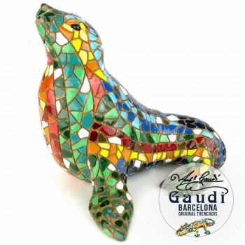 Zeehond beeldje mozaiek