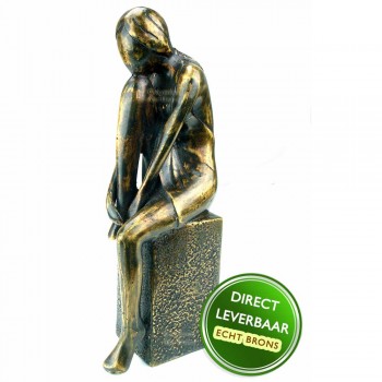 Bronzen beeldje Overdenkingen Art Unica 