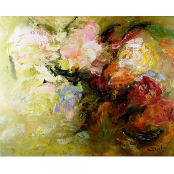 Schilderij Mixed Flowers John Frel met sierlijst