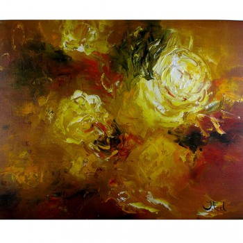 Schilderij Impressionisme John Frel Lightning Roses met sierlijst