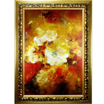 Schilderij Impressionistisch Summer Flowers John Frel inclusief sierlijst