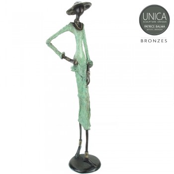 Bronzen beeld Afrikaans Armelle Unica