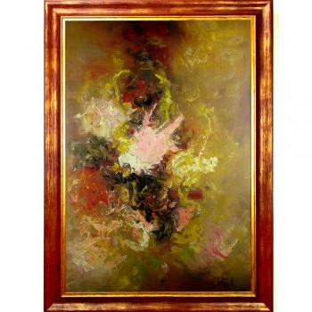 Schilderij Impressionistisch John Frel Le Grand Bouquet Inclusief Sierlijst