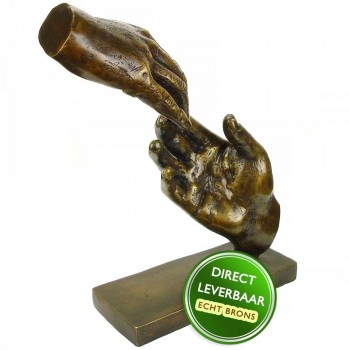 Reikende Handen bronzen 1beeld