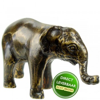 Bronzen beeldje Olifantje Art Unica